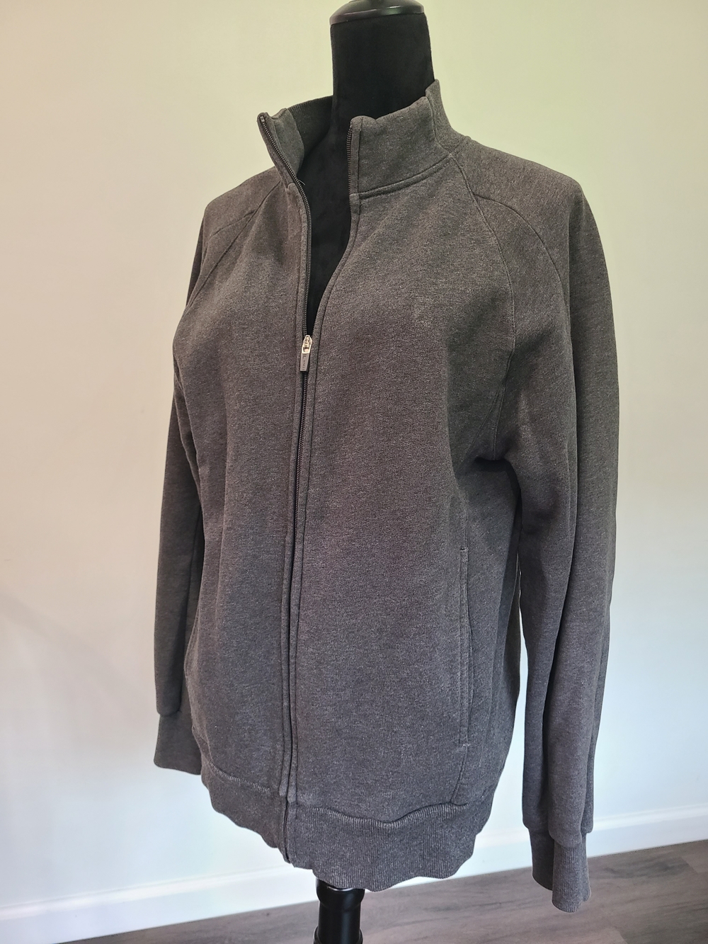 Fila Charcoal Gray Full-Zip Jacket